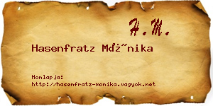 Hasenfratz Mónika névjegykártya